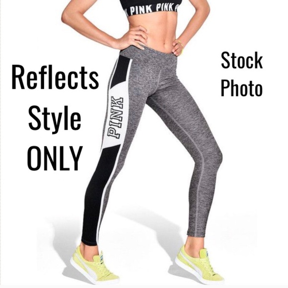 PINK Victoria's Secret Pants - Victoria Secret PINK Gray Ultimate Mesh Legging